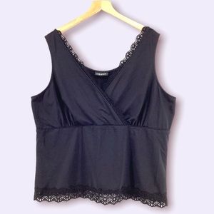 Lane Bryant 6th & Lane Embellished Necklace Tank Top Cami Plus Size 22/24 3X Lane Bryant 6th & Lane Embellished Necklace Tank Top Cami Plus Size 22/24 3X